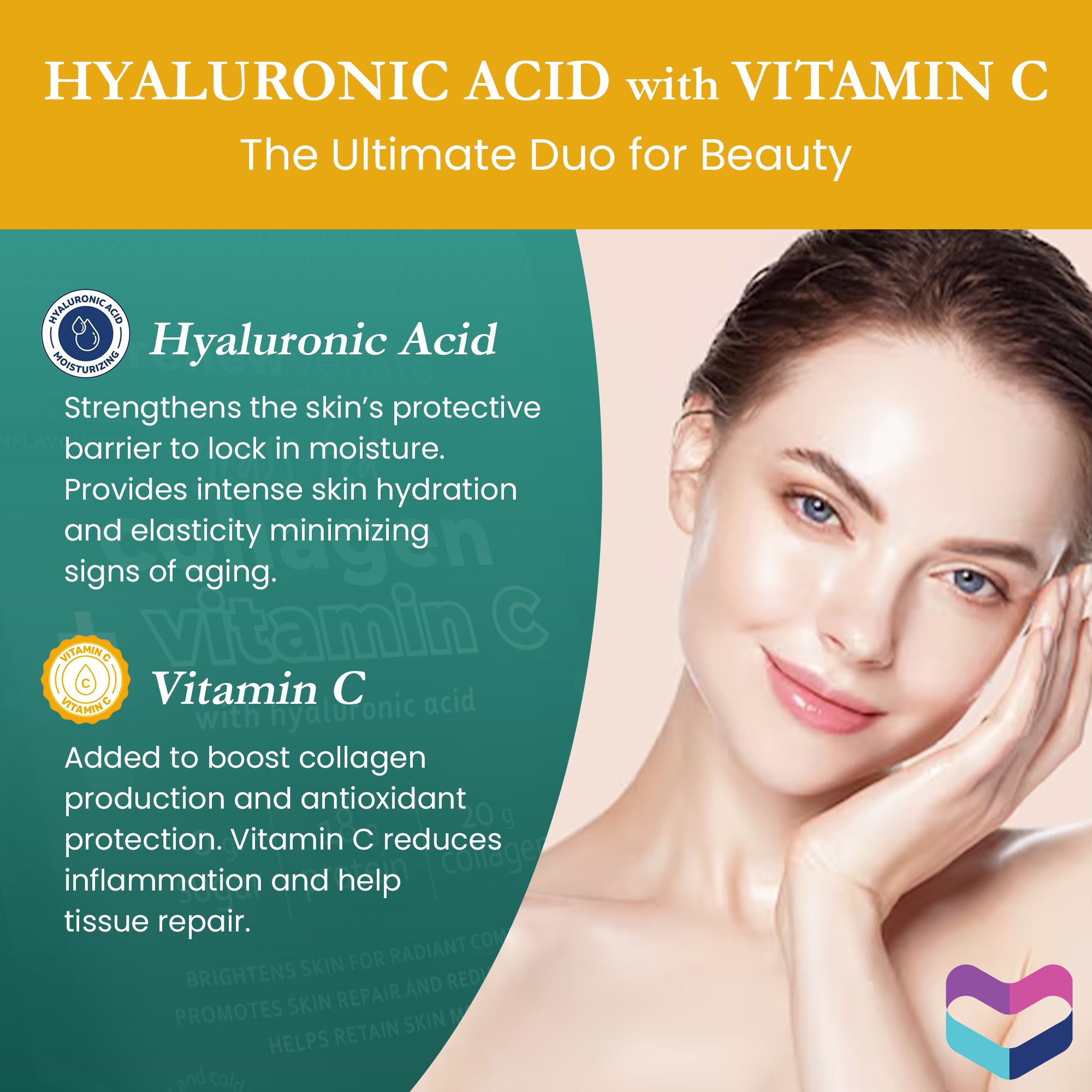 Grassfed Collagen with Vitamin C and Hyaluronic Acid