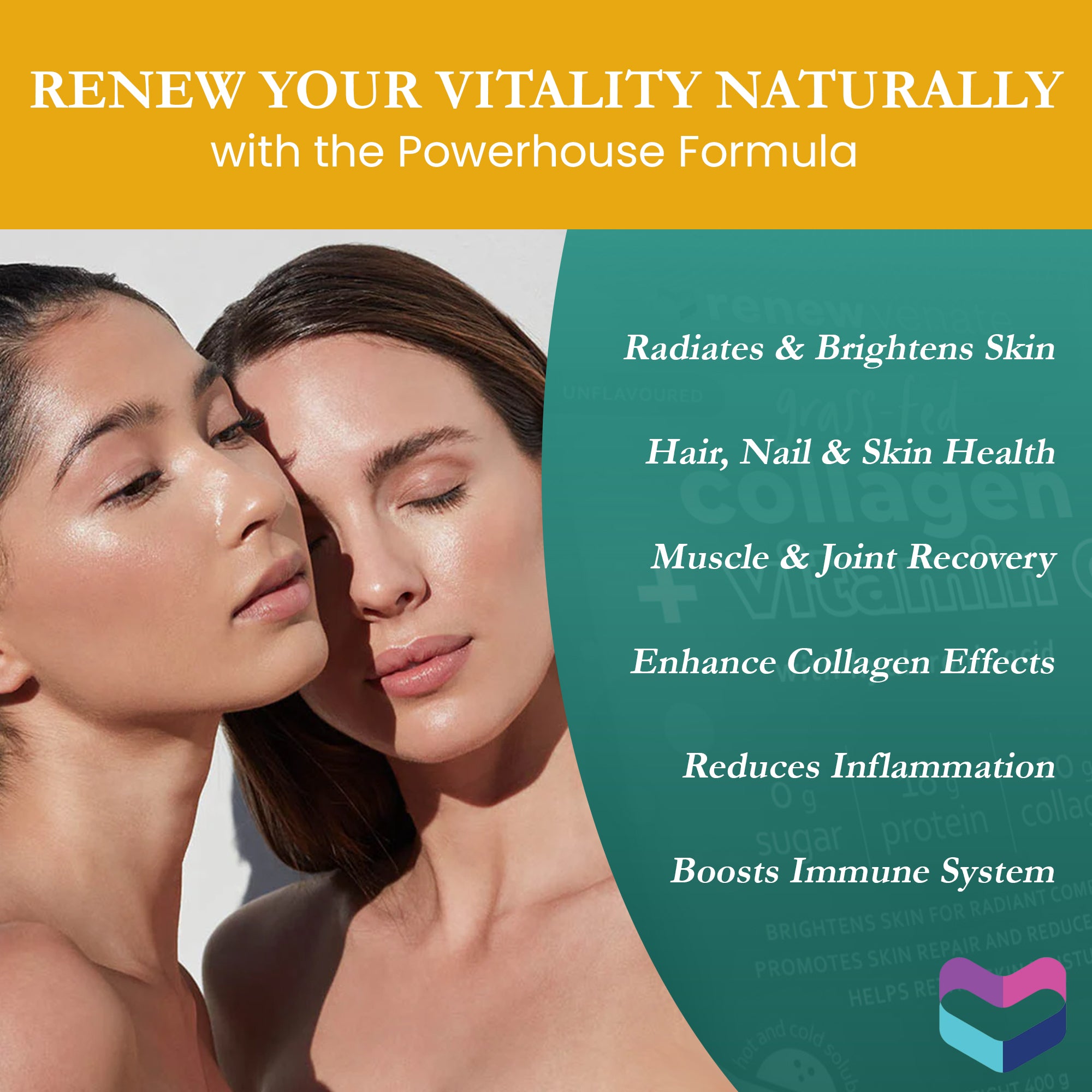 Grassfed Collagen with Vitamin C and Hyaluronic Acid